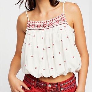 Free People Eternal Love Embroidered Top size Large